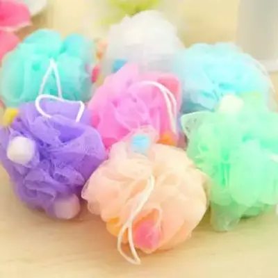Picture of Premium Quality Loofah Flower Bath Shower Wash Cleaning Sponge - 1Pcs - Multicolor