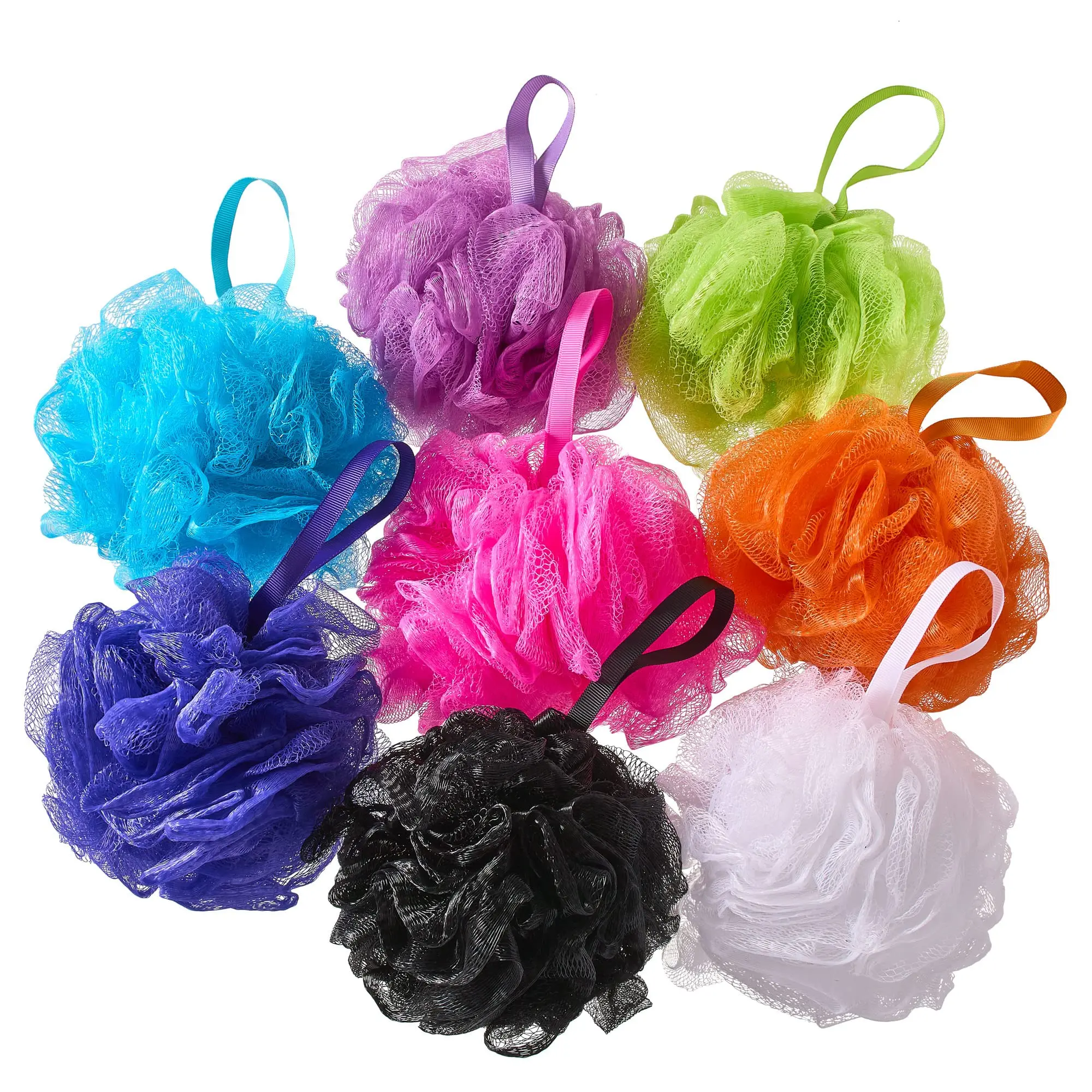 Picture of Premium Quality Loofah Flower Bath Shower Wash Cleaning Sponge - 1Pcs - Multicolor