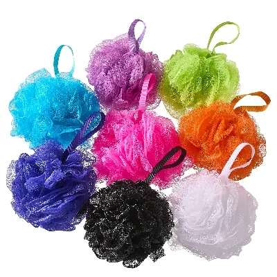 Picture of Premium Quality Loofah Flower Bath Shower Wash Cleaning Sponge - 1Pcs - Multicolor