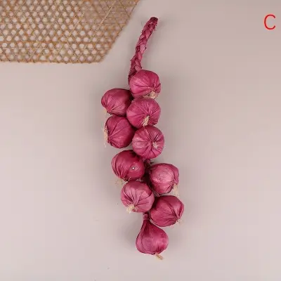 Picture of Artificial Decorative Fruit Foam Garlic Ginger
Peanut Pepper Kitchen Decor Podazz Vegetable Designed Wall Hanging for Kitchen - Multicolor