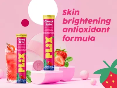 Picture of PLIX THE PLANT FIX Glutathione Tablets
With Vitamin C For Clear And Youthful
Skin (Pack Of 1, Strawberry) | 15 Collagen
Supplements 1500mg L-Glutathione, Vitamin E And Hyaluronic Acid