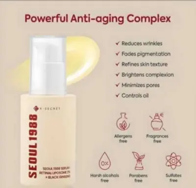 Picture of K-SECRET SEOUL 1988 Retinal Liposome 2% + Black Ginseng Serum