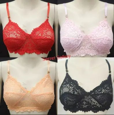 Picture of 3 Piece Comfortable Net Bra Soft Net Bra for
Women