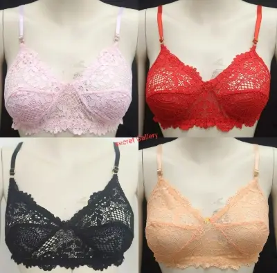 Picture of 3 Piece Comfortable Net Bra Soft Net Bra for
Women