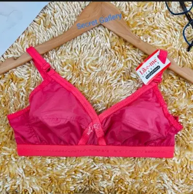 Picture of Mall 1 piece comfortable Indian Like me bra
cotton big belt soft synthetic Bra for women