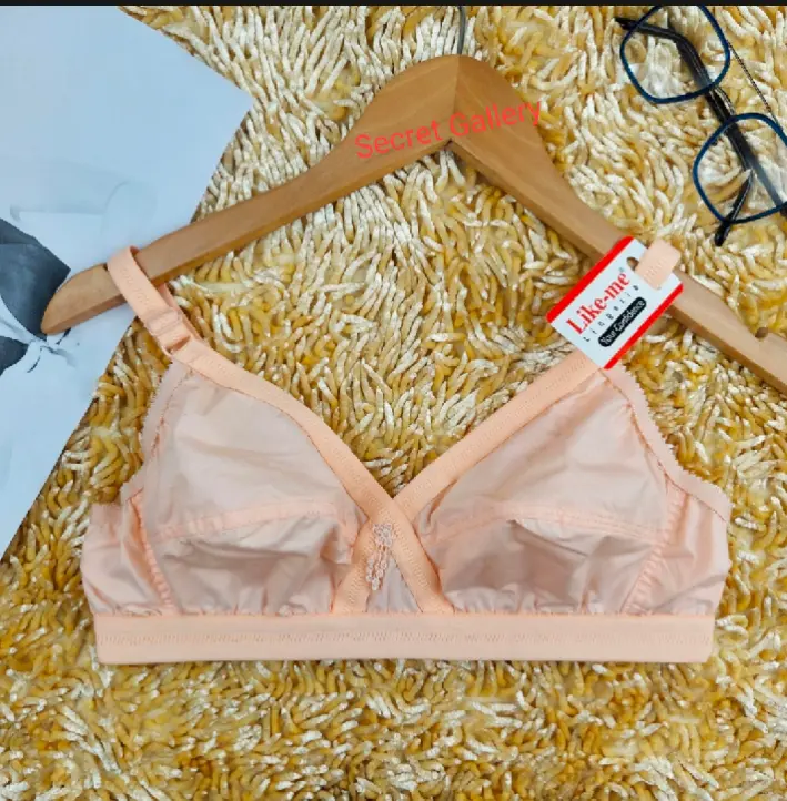 Picture of Mall 1 piece comfortable Indian Like me bra
cotton big belt soft synthetic Bra for women
