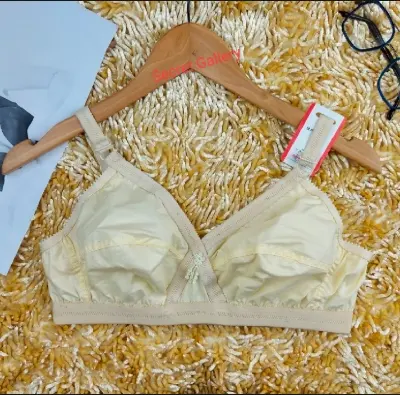Picture of Mall 1 piece comfortable Indian Like me bra
cotton big belt soft synthetic Bra for women