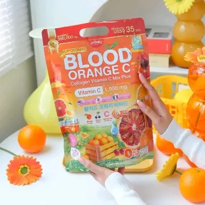Picture of Blood Orange Collagen Vitamin C Mix Plus Juice