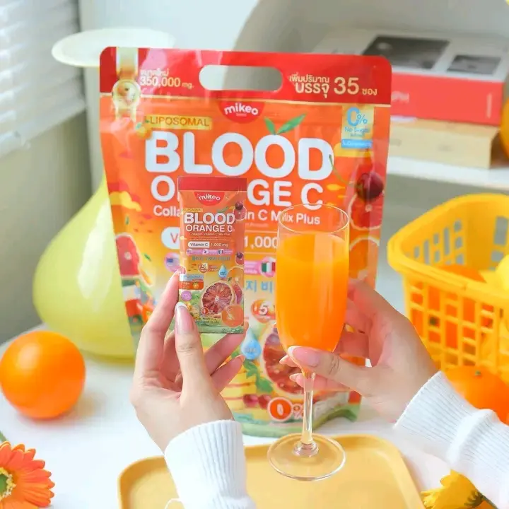 Picture of Blood Orange Collagen Vitamin C Mix Plus Juice