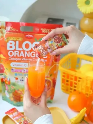 Picture of Blood Orange Collagen Vitamin C Mix Plus Juice