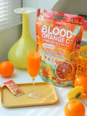 Picture of Blood Orange Collagen Vitamin C Mix Plus Juice