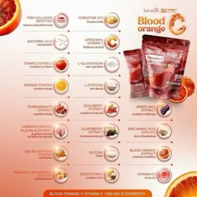 Picture of Blood Orange Collagen Vitamin C Mix Plus