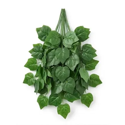 Picture of Garland Plant Creeper Leaf Wedding Garden Home Bathroom Silk Green Vine Decor - 1pcs