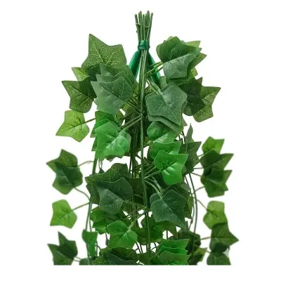 Picture of Hanging Leaf Garland Plant Creeper Leaf Wedding Garden Home Bathroom Silk and many more place Green Vine Decor- 1pcs