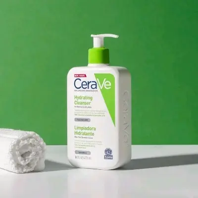 Picture of CeraVe Hydrating Cleanser For Normal To Dry Skin - 236ML(UK) - Green