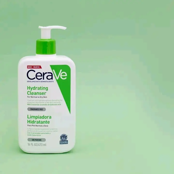 Picture of CeraVe Hydrating Cleanser For Normal To Dry Skin - 236ML(UK) - Green