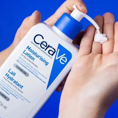 Picture of CeraVe Moiturising Lotion | 236ml | Daily Face, Body, Hand Moisturiser for Dry to Very Sensitive Skin - White