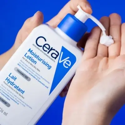 Picture of CeraVe Moiturising Lotion | 236ml | Daily Face, Body, Hand Moisturiser for Dry to Very Sensitive Skin - White