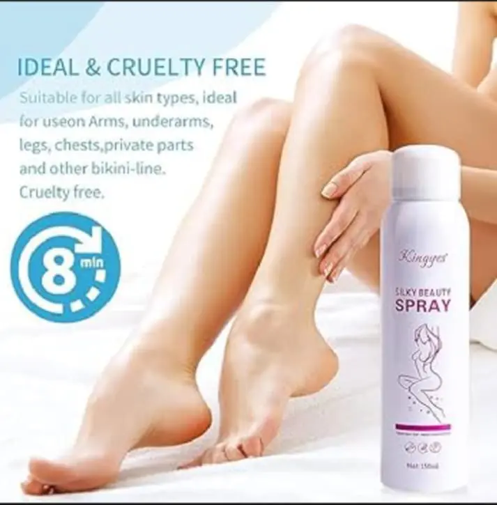 Picture of Kingyes Silky Beauty Painless Hair Removal Spray For Men & Women 150ML - Hair Removal - White