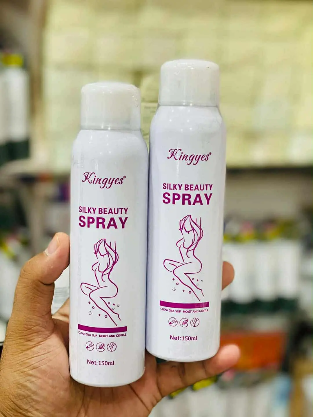 Picture of Kingyes Silky Beauty Painless Hair Removal Spray For Men & Women 150ML - Hair Removal - White