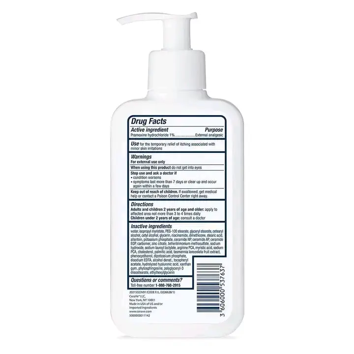 Picture of CeraVe Itch Relief Moisturizing Lotion For Dry & Itchy Skin 237ml (USA) - White