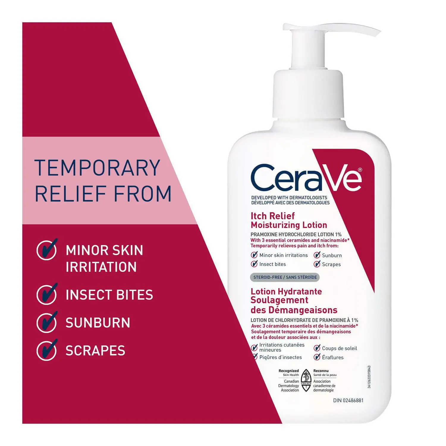 Picture of CeraVe Itch Relief Moisturizing Lotion For Dry & Itchy Skin 237ml (USA) - White