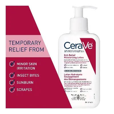 Picture of CeraVe Itch Relief Moisturizing Lotion For Dry & Itchy Skin 237ml (USA) - White