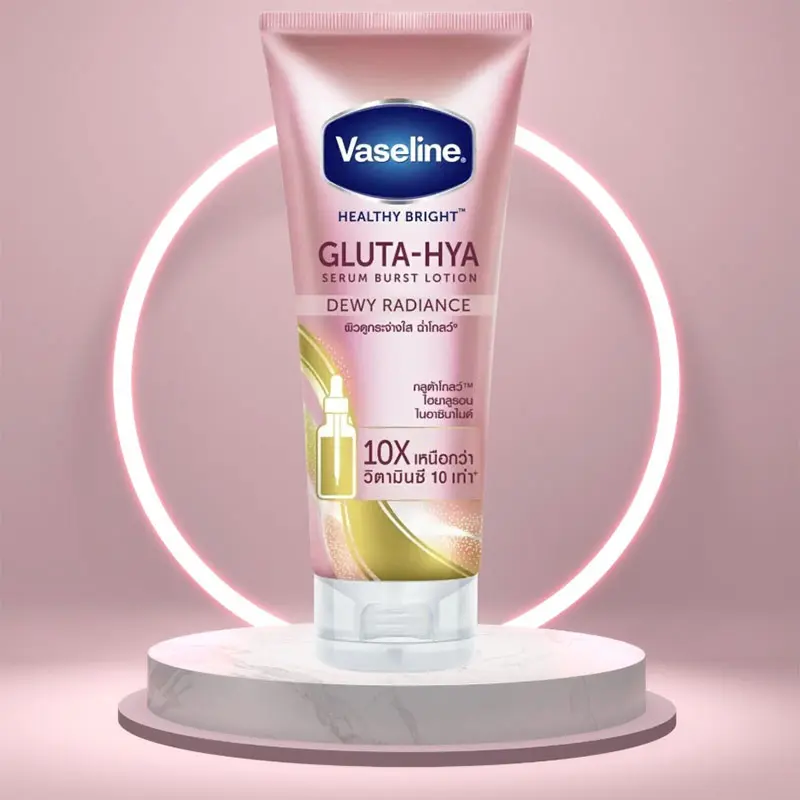 Picture of Vaseline  Gluta-Hya Dewy Radiance 330ml Serum-In-Lotion, Boosted With GlutaGlow - Pink