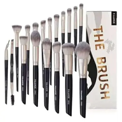 Picture of Maange 18pcs Professional Makeup Brush Set - Black