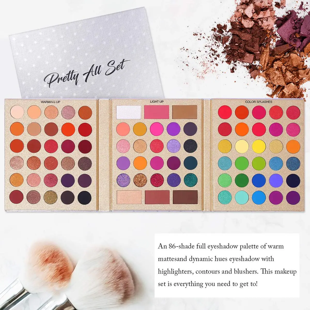 Picture of Ucanbe Pretty All Set Eyeshadow Pallet 80 Color Eyeshadow Pallet - Eyeshadow Pallet