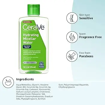 Picture of 𝘾𝙚𝙧𝙖𝙫𝙚 𝙈𝙞𝙘𝙚𝙡𝙡𝙖𝙧 𝘾𝙡𝙚𝙖𝙣𝙨𝙞𝙣𝙜 𝙒𝙖𝙩𝙚𝙧 𝙬𝙞𝙩𝙝 𝙉𝙞𝙖𝙘𝙞𝙣𝙖𝙢𝙞𝙙𝙚 & 𝘾𝙚𝙧𝙖𝙢𝙞𝙙𝙚𝙨 
295 𝙢𝙡