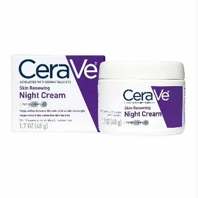 Picture of Cerave Skin Renewing Night Cream 48g | Niacinamide, Peptide Complex, and Hyaluronic Acid Moisturizer for Face