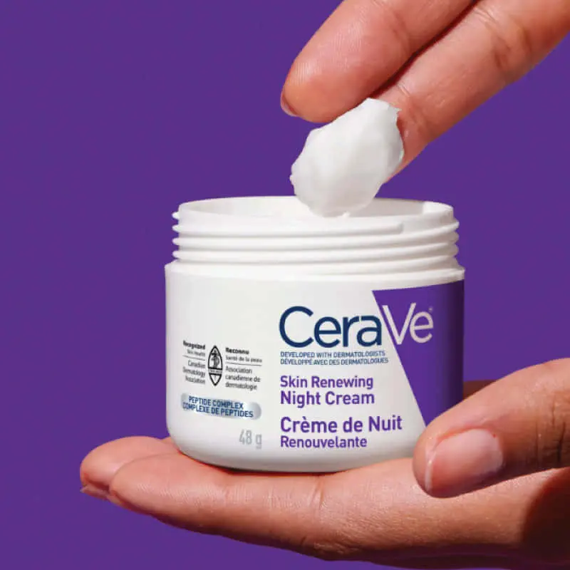 Picture of Cerave Skin Renewing Night Cream 48g | Niacinamide, Peptide Complex, and Hyaluronic Acid Moisturizer for Face