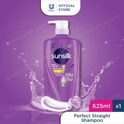 Picture of Sunsilk Perfect Straight Shampoo - 625ml (Thailand) - Purple