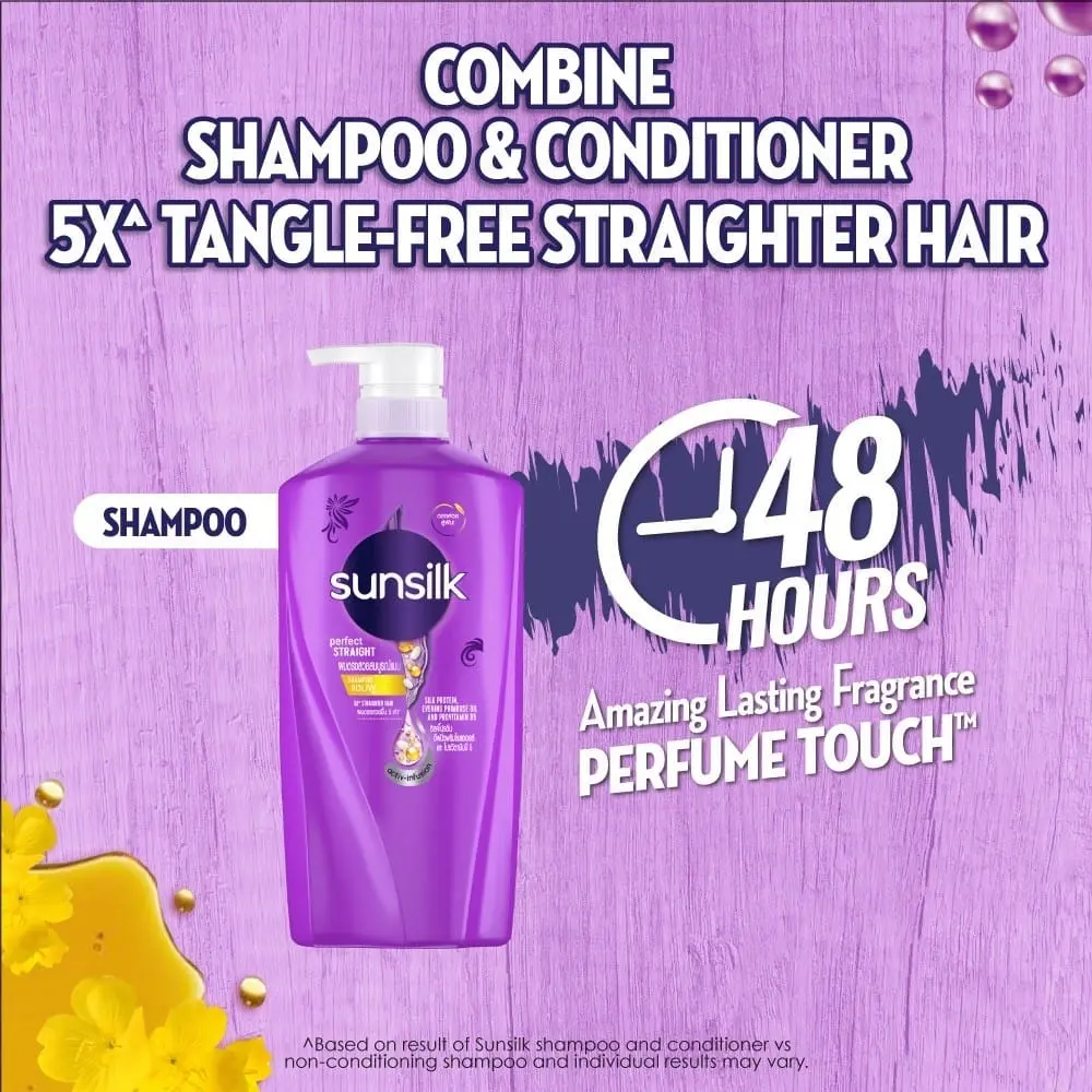 Picture of Sunsilk Perfect Straight Shampoo - 625ml (Thailand) - Purple