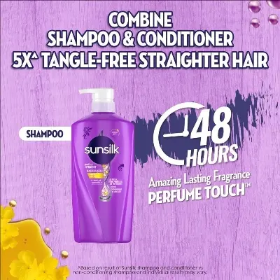 Picture of Sunsilk Perfect Straight Shampoo - 625ml (Thailand) - Purple