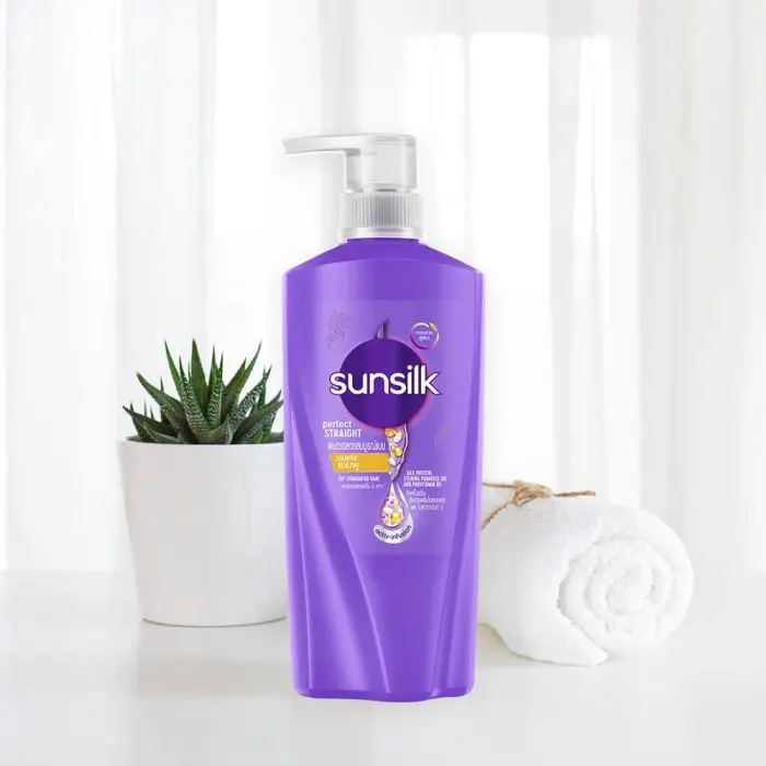 Picture of Sunsilk Perfect Straight Shampoo - 625ml (Thailand) - Purple