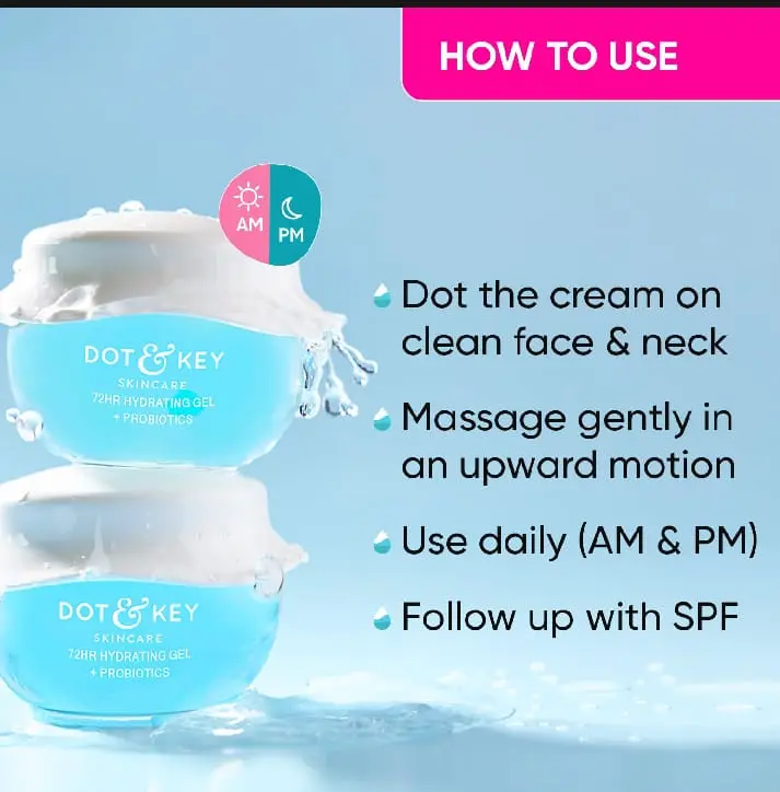 Picture of Dot & Key 72 hr hydrating gel moisturizer 15ml