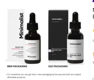 Picture of Minimalist 2% Salicylic Acid Serum For Acne, Blackheads & Open Pores-30 ml