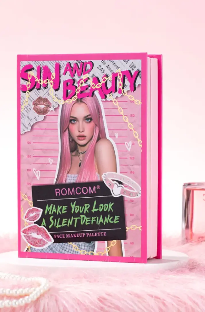 Picture of ROMCOM All in One Makeup Pallet Eyeshadow Palette Blusher Pallet Concealer Pallet highlighter Pallet Matte Lipstick Set