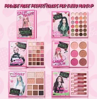 Picture of ROMCOM All in One Makeup Pallet Eyeshadow Palette Blusher Pallet Concealer Pallet highlighter Pallet Matte Lipstick Set