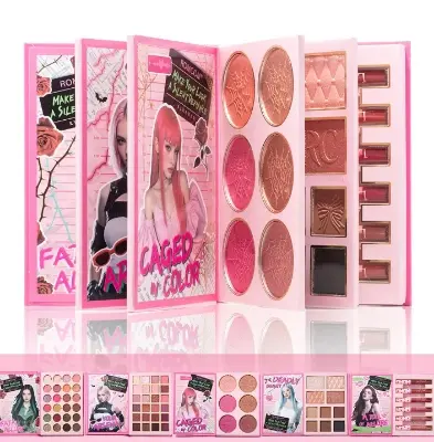 Picture of ROMCOM All in One Makeup Pallet Eyeshadow Palette Blusher Pallet Concealer Pallet highlighter Pallet Matte Lipstick Set