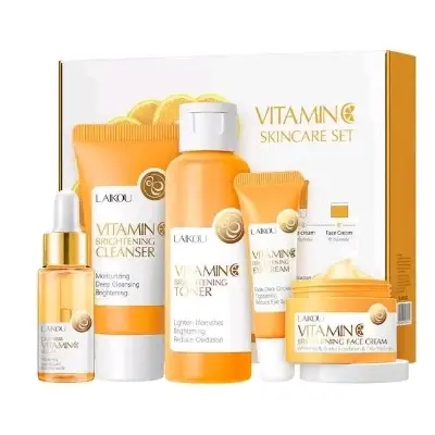 Picture of Laikou Vitamin C 5pcs Skin Brightening Set - Orange