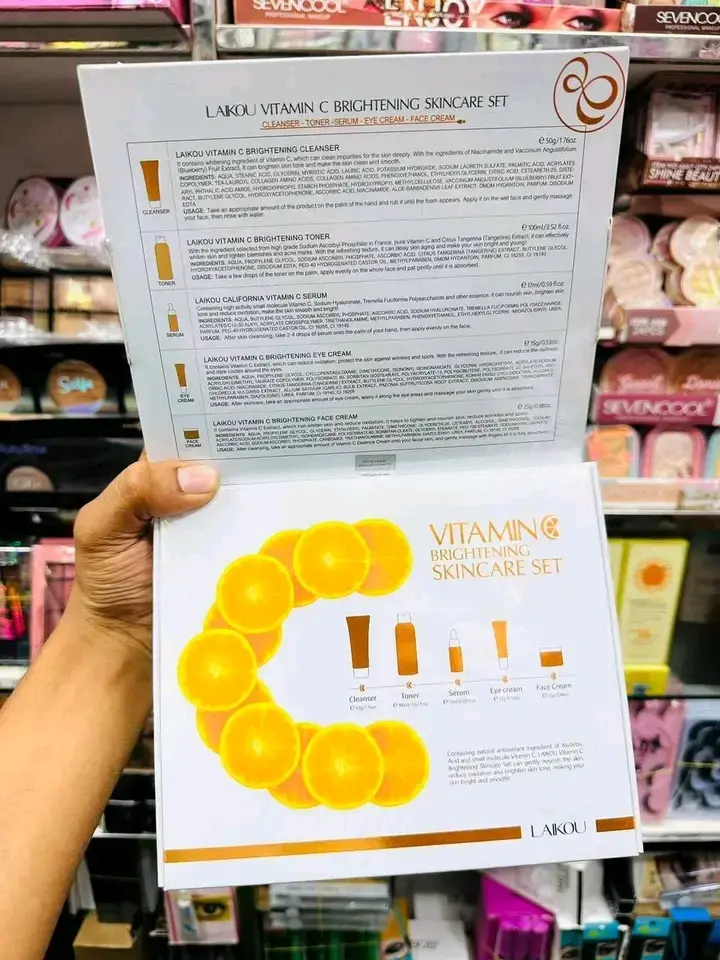 Picture of Laikou Vitamin C 5pcs Skin Brightening Set - Orange