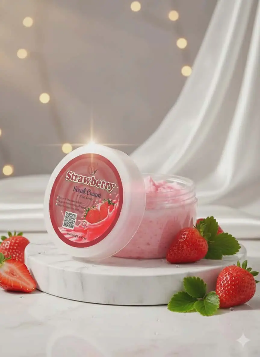 Picture of Strawberry Whitening Scrub Cream - Pink