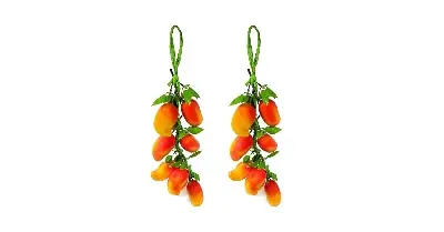 Picture of Fake Mango, Artificial Fruits Foam Mangoes Highly Simulated Lifelike for House Kitchen Party Pub Decoration Cabinet Ornament - Multicolor