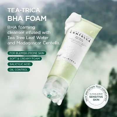 Picture of SKIN1004 Madagascar Centella Tea-Trica BHA Foam Cleanser - White