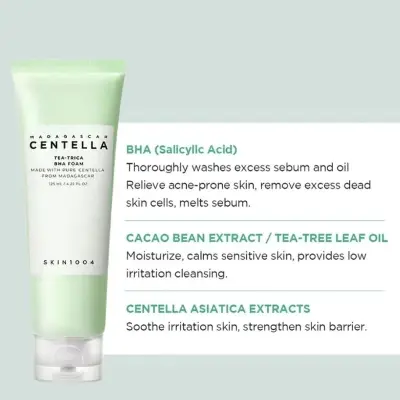 Picture of SKIN1004 Madagascar Centella Tea-Trica BHA Foam Cleanser - White