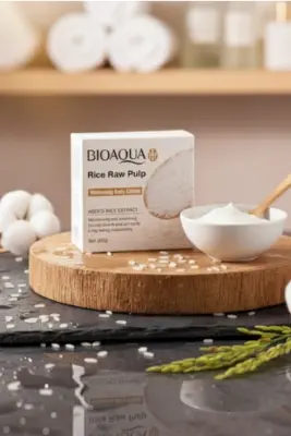 Picture of BIOAQUA Rice Raw Pulp Whitening Body Cream - 300gm