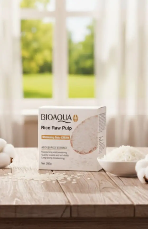Picture of BIOAQUA Rice Raw Pulp Whitening Body Cream - 300gm